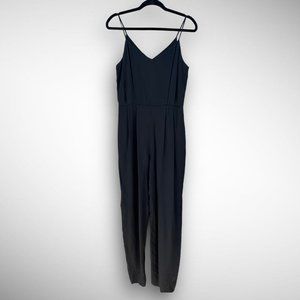 glam vintage 70s/80s black crepe jumpsuit sz 6 Night Life Rothschild SF disco